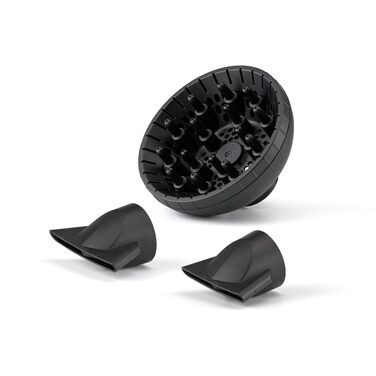 Професійний фен для волосся BaByliss Italian Air Pro 6719DE з дифузором, 2200 Вт, іонізація Anti-Frizz, 2 режими температури та швидкості, чорний