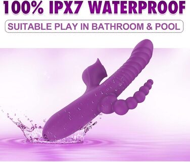 Вібратор LYAMais 5-в-1 для жінок та пар: кліторальний, G-Spot, анальний стимулятор, 7 режимів