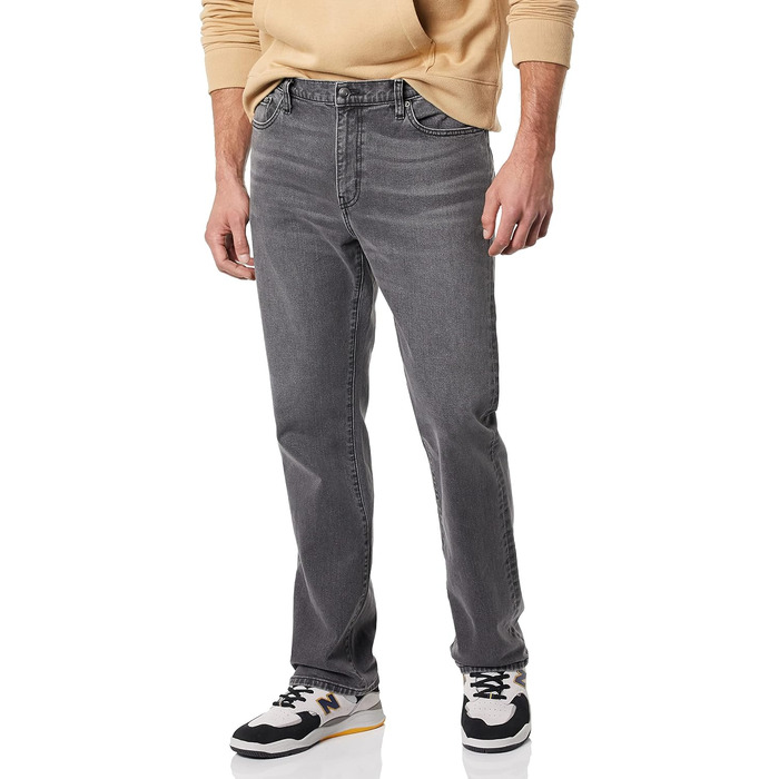 Чоловічі джинси Amazon Essentials Slim-Fit Stretch Bootcut, сірого кольору (29W / 30L)