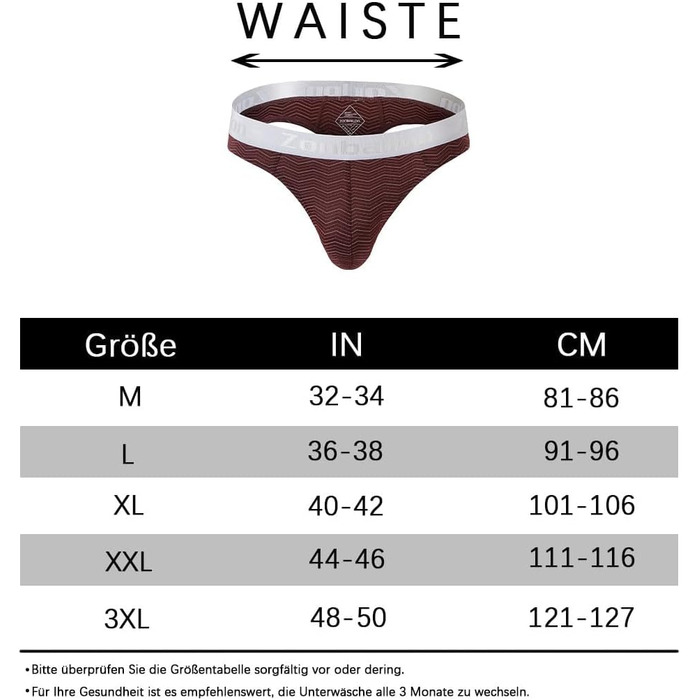 BIATWOWR чоловічі стрінги з відкритим верхом, сексуальна білизна, дихаюча та зручна, для чутливої шкіри, темно-червоно-біло-чорна (червоний, M)