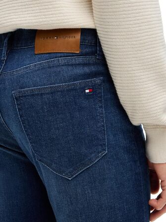 Чоловічі джинси Tommy Hilfiger Bleecker Flex Slim Fit, колір Mohave Indigo (Denim Gene Blue), розмір 38W/32L