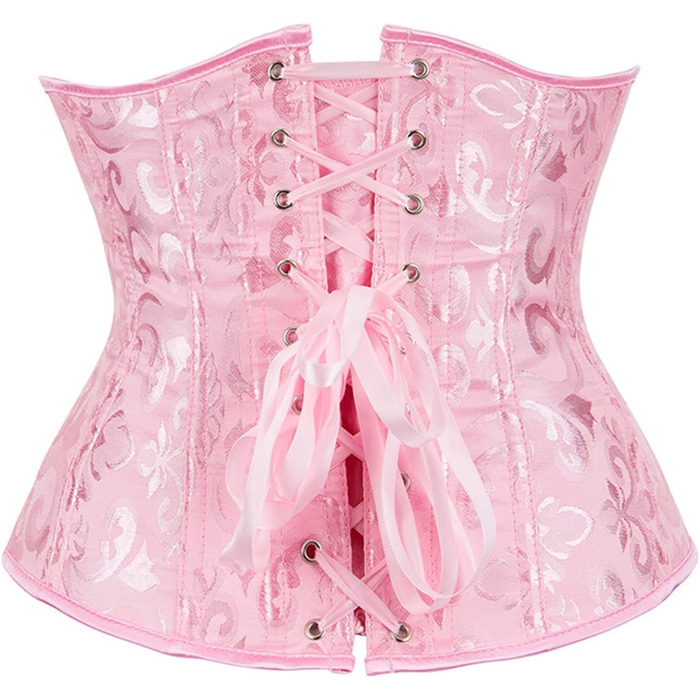 Корсет Sxybox для під грудьми, шнурівка, корсаж, бюстгальтер, рожевий, для Хелловіну та карнавалу