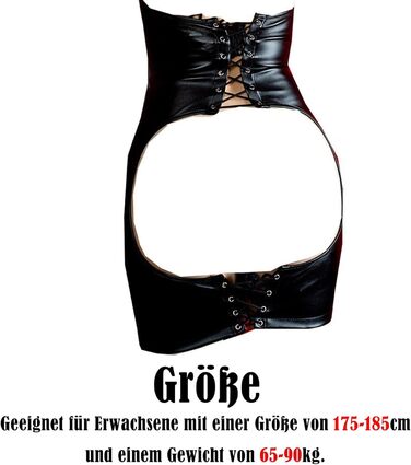 Костюм для домінатри: шкіряний халат, латексний мішок для бондіджу, аксесуари для рольових ігор, еротичний набір для жінок