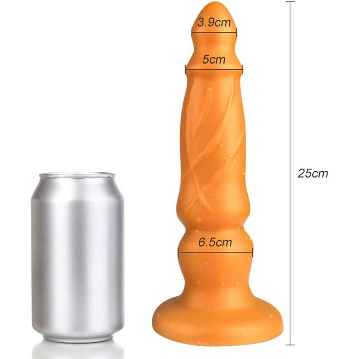 Анальний плаг Stoss 22 см з рідкого силікону, класична модель з сильним присоском, гнучкий пеньіс-анальний плаг для жінок, пар, änner Roluck (упаковка 1 шт.)