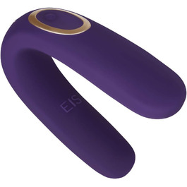 Вібратор для пар EIS 'Classic 2' з 10 програмами вібрації | Інтимні іграшки для пар | Стимуляція клітора для неї та стимулятор пеніса для нього | 2 мотори для потужної вібрації | Колір: фіолетовий