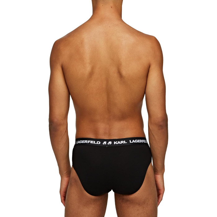 Чоловіча футболка Karl Lagerfeld з логотипом (X3), чорна (S, чорний/білий/сірий)