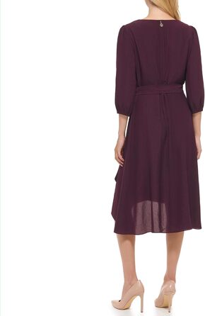 Сукня трапеція Tommy Hilfiger довгий рукав, фіолетовий (Aubergine) 36