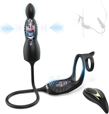 Вібратор для ануса та пеніса Jomyu - стимуляція простати, кільце для пеніса, сексуальні іграшки для чоловіків, парне використання