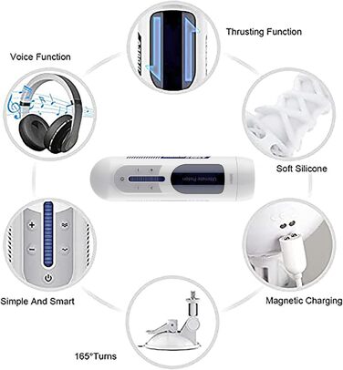 Масажер для чоловіків з телескопічним режимом, автоматичний стимулятор пеніса, секс-іграшка