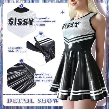 Комбінезон без рукавів LittleForBig для жінок, челідер, сісі, блискучий, металік, облягаючий, міні-сукня, рожевий/магента/чорний, 3XL