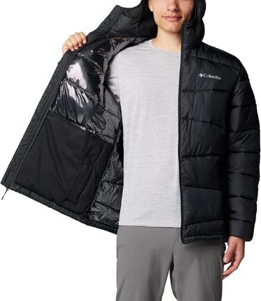Чоловіча утеплена куртка з капюшоном Columbia Fivemile Butte™ II Puffer Jacket, чорна, розмір M