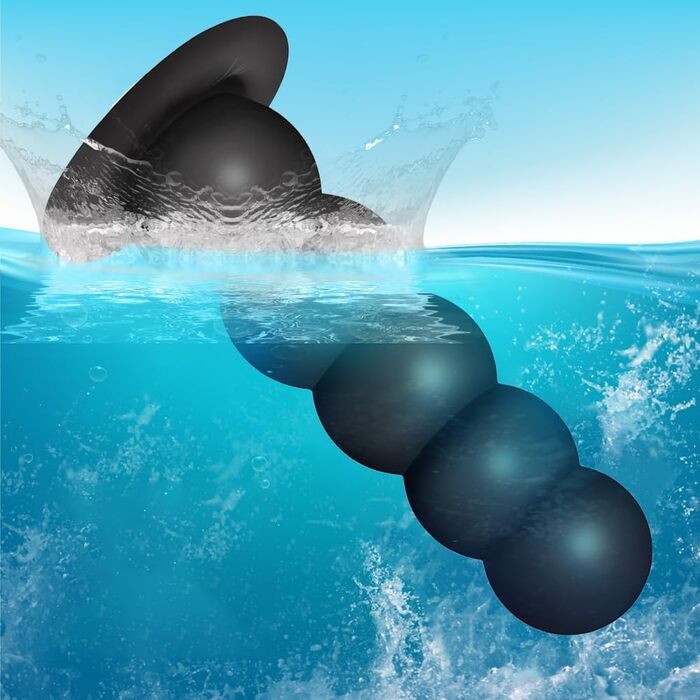 Анал-пробка Roluck з 5 кулями та присоском - іграшка для дорослих (L)