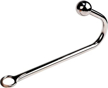 Анальний плаг-кулька 30 мм з металевим гачком для дорослих. Іграшки для БДСМ.