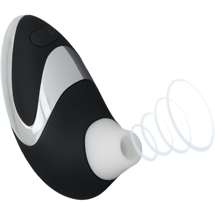 Womanizer PRO W500 - жіночий вібратор, стимулятор клітора, GOLD EDITION, чорний, хром