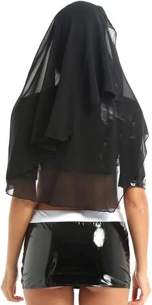 Костюм для ролевих ігор GRRKDFQ: сексуальний комплект з топом та спідницею, чорний, XXL