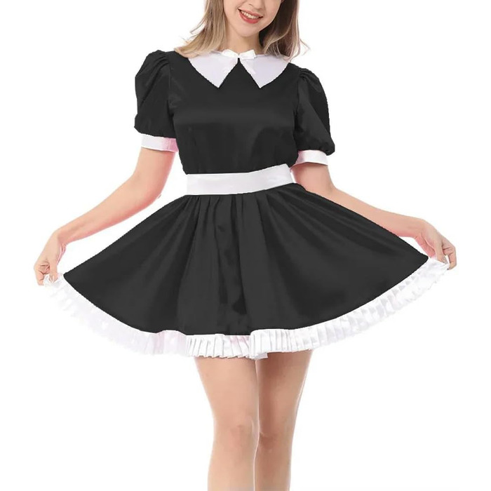 Сукня жіноча Sissy з рюшами, у стилі Лоліта, великі розміри, для рольових ігор, заходів, Хелловінських вечірок, чорна XXL