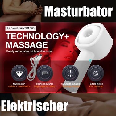 Електричний мастурбатор Seckoe: автоматичний, телескопічний, T-подібний, для чоловіків