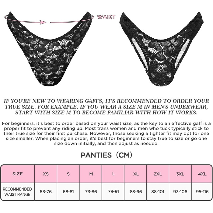 Танга з сітки LittleForBig для трансгендерів та кросдресерів, чорний колір, моделювання та корекція фігури