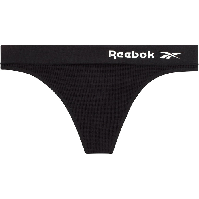 Труси жіночі Reebok - танга без швів (3 шт. в упаковці) M, кольори: коронний синій, чорний, шаркун (шкіра акули)