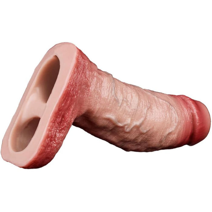 Реалістичний пеніс-чохол ZTHBYSB з потовщеним мошонкою, з рідкого силікону, для збільшення та затримки еякуляції, секс-іграшка для чоловіків та пар