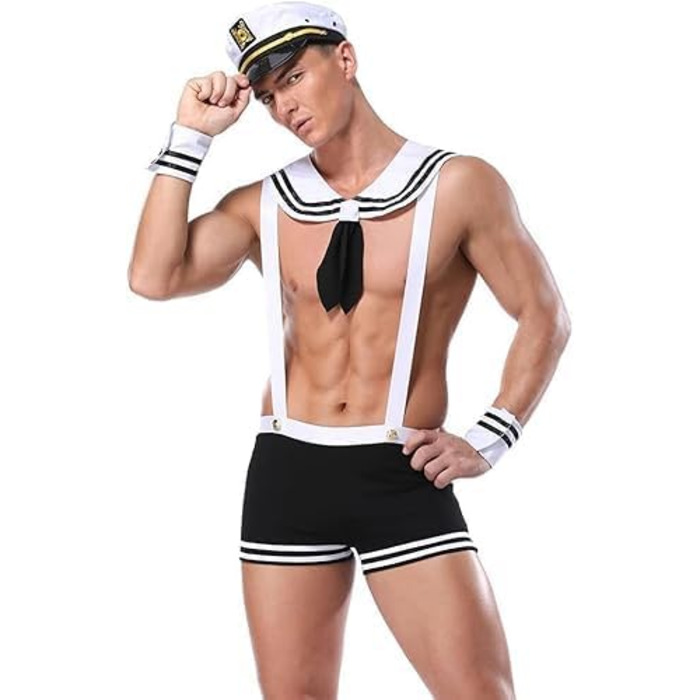 Сексуальна спідня білизна для чоловіків: комплекти, комбінезони для клубів, форма офіціанта, косплей, шнурівка, універсальний розмір