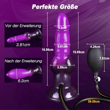 Надувний аналдилід XXL: Фантазія, Інопланетянин, Крізь, для пар, BDSM, анал-іграшки