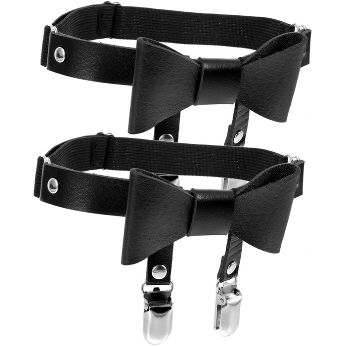 Кліп для шкарпеток Minkissy: регульований ремінь для ніг, пояс для ніг, підтяжки, кільце для ніг, пояс для жінок, чорний