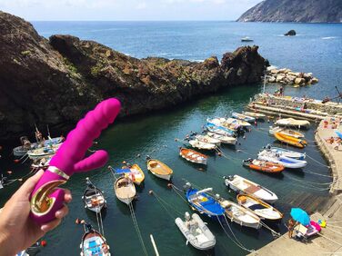 Вібратор Gvibe Gcandy Rabbit, фіолетовий, Ø 3.5x18 см