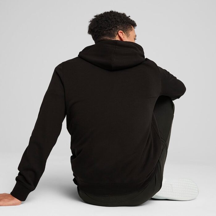 Чоловіча толстовка з капюшоном Puma ESS No. 1 Logo Hoodie чорна, розмір 4XL