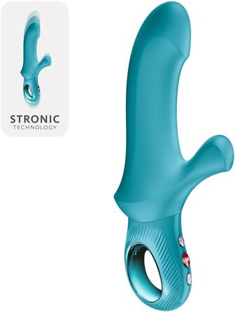 Вібратор для жінок Fun Factory Bi Stronic Curve з G-точним стимулятором та кліторальним стимулятором | 8 режимів вібрації та 6 режимів пульсації | Водонепроникний IPX7 | USB-C (Бензиновий)