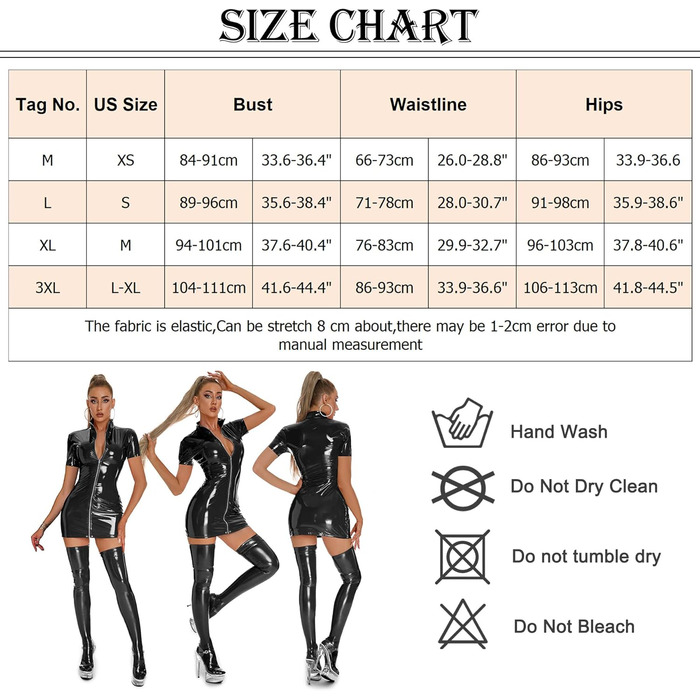 Боді з еластичної шкіри для жінок, сексуальний мокрий ефект, сукня-боді, костюм для вечірок, латекс, короткий стрейч, клубний стиль, облягаючий крій, косплей, комбінезон, однотонне плаття, спортивний костюм, легінси (3-чорний, L)