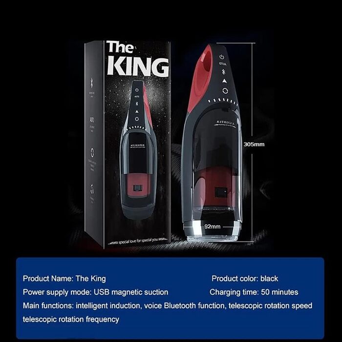 Електричний мастурбатор для чоловіків з 10 режимами, телескопічною функцією та ротаційним масажем. Автоматичний секс-іграшка, пеніс-насос