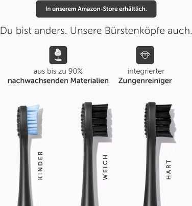 Електрична зубна щітка WonderSmile Schallzahnbürste Pro IPX8, 4 режими роботи, з зарядною станцією та смарт-насадкою, Ultimate Black