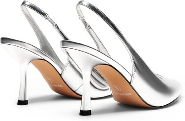 Жіночі туфлі-човники Dream Pairs із закритим носком, сріблясті, розмір 40.5 EU