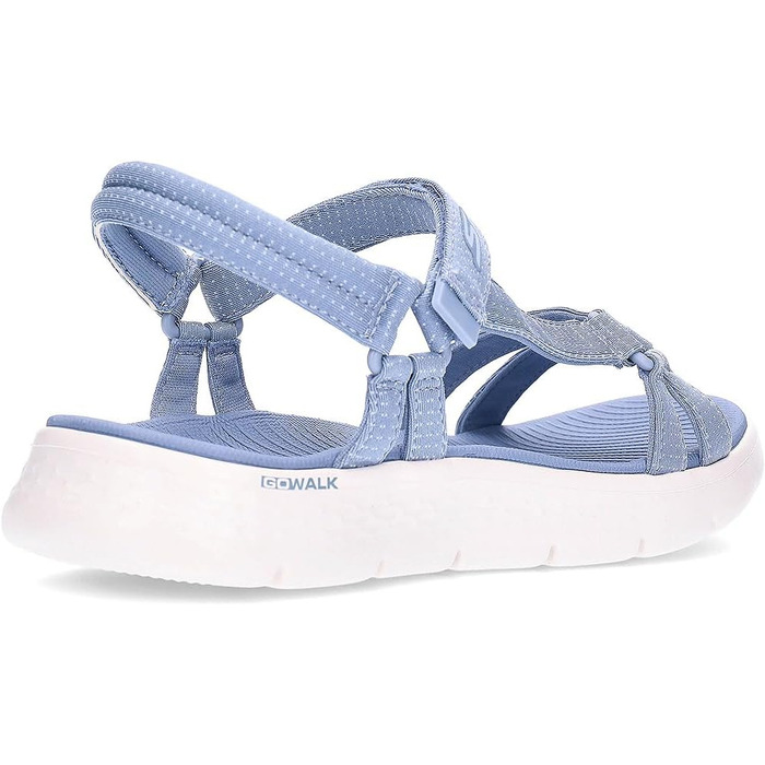 Жіночі сандалі Skechers Go Walk Flex, сині, текстильні (розмір 39 EU)
