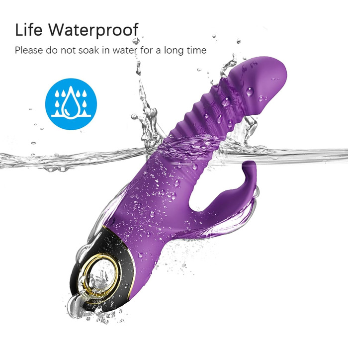 Вібратор для жінок з вібрацією клітора та G-точки, анальний вібратор, секс-іграшка з 9 режимами вібрації, для пар