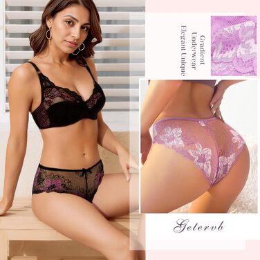 5 пар жіночих трусиків: мереживо, безшовні, сексуальний бразильський комплект, дихаючі, гіпстер, сліп, A-5