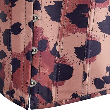 Корсет жіночий ADELCE, квітковий принт, леопардовий, для підкреслення талії, стильний вінтажний дизайн (XS)