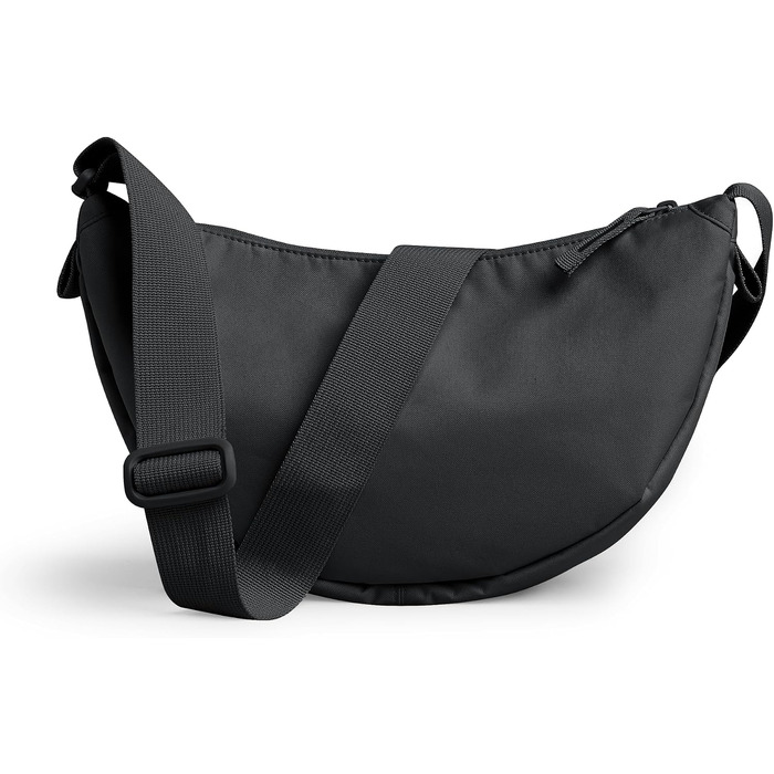 Водонепроникна сумка-кросбоді GOT BAG Moon Bag у формі півмісяця з регульованим ременем, Black Monochrome