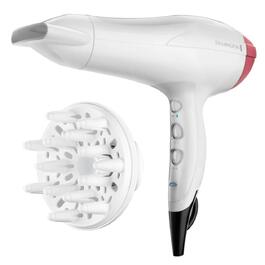 Іонізуючий фен Remington D5226 (2400 Вт, турбофункція 90км/год, 3 температурні та 2 швидкості обдуву, 2 насадки)