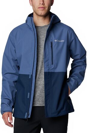 Чоловіча водонепроникна куртка Columbia Hikebound II, темно-сіра з синім (Dark Mountain/Collegiate Navy), розмір M