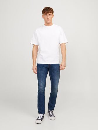Чоловічі джинси Jack & Jones JJITIM JJORIGINAL AM 012 LID NOOS, синій денім, розмір 44W/32L