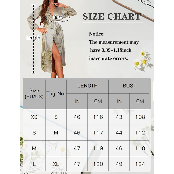 Халат жіночий FEOYA з шовковистого атласу, халат для дому, сексуальний халат з V-подібним вирізом, для вечірки, весілля, сімейного відпочинку (сірий, M)