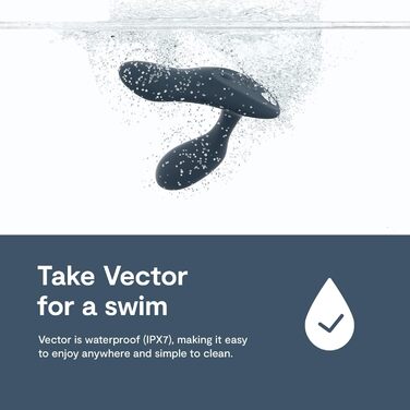 We-Vibe Vector: Масажер простати та перинеума для чоловіків - анальний секс-іграшка з пультом дистанційного керування, керована через додаток, гнучкий силіконовий вібратор (сірий)