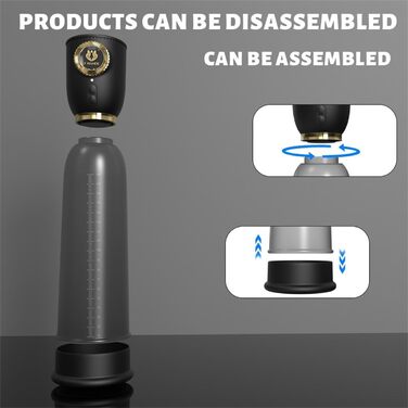 Електричний мастурбатор 2-в-1: насос для збільшення та стимуляції пеніса. Автоматичний вакуумний стимулятор для чоловіків