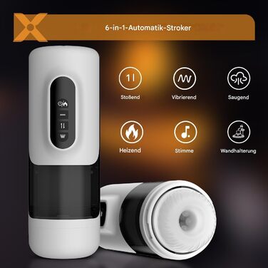 Масажер для чоловіків з 10 вібраційними, 5 режимами всмоктування та імпульсу, зі звуком та кріпленням на стіну. Масажер для самостійного задоволення, автоматичний, з функцією Blowjob, Milkmaschine.