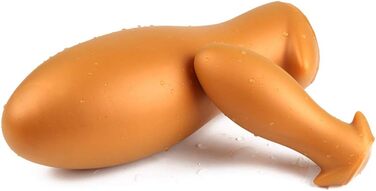 Силіконовий анальний плаг Jinqian для пар (золотий)