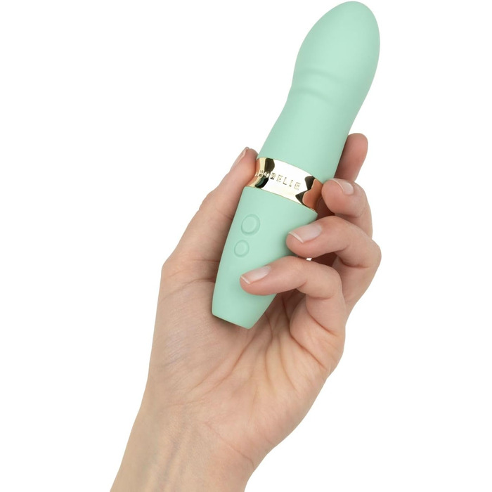 Вібратор AMORELIE Quickie для G-точки, 15 см, зелений | Водостійкий, з акумулятором