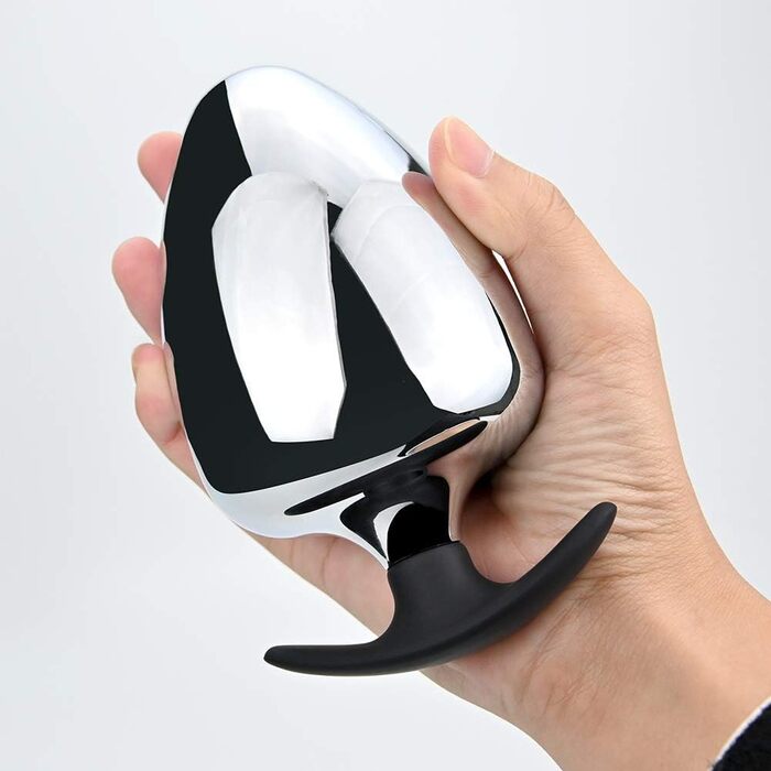 Анальний плагін з нержавіючої сталі, великий анальний ділдо для чоловіків та жінок, масажер простати, іграшка для БДСМ, анальний стимулятор