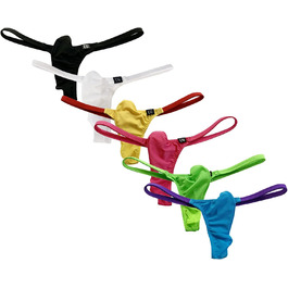 Танга чоловічі Faringoto, низька талія, сітчатий вкладиш, 6 пар (розмір S)